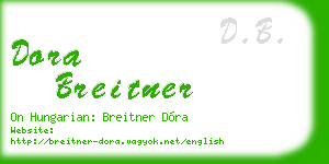 dora breitner business card